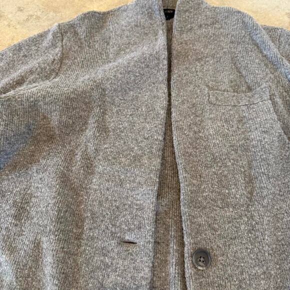 J. Crew Women's Grey Wool Blend Blazer - Size L - Picture 3 of 6